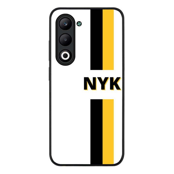 Custom Striped Monogram Phone Case - Oppo