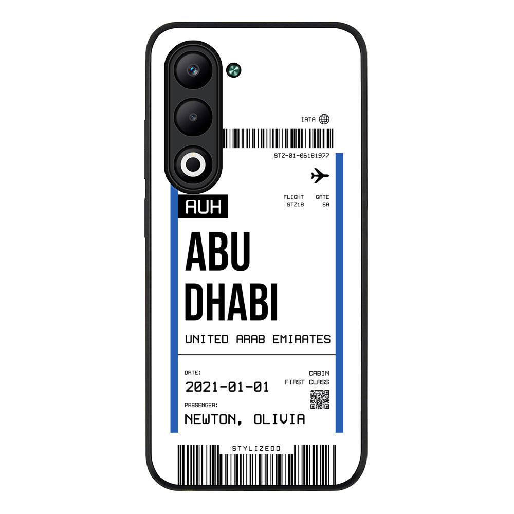 Custom Flight Boarding Pass Ticket Phone Case - Oppo