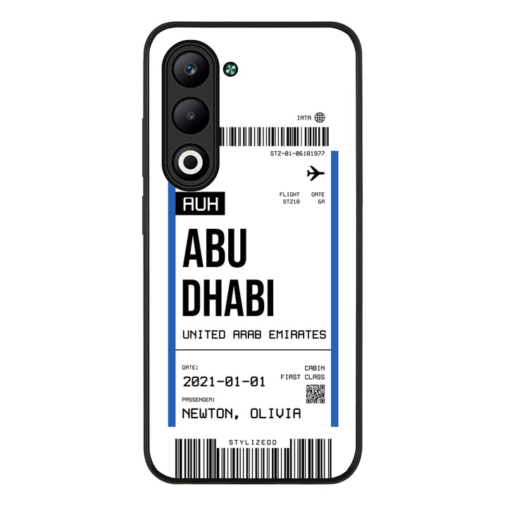 Custom Flight Boarding Pass Ticket Phone Case - Oppo