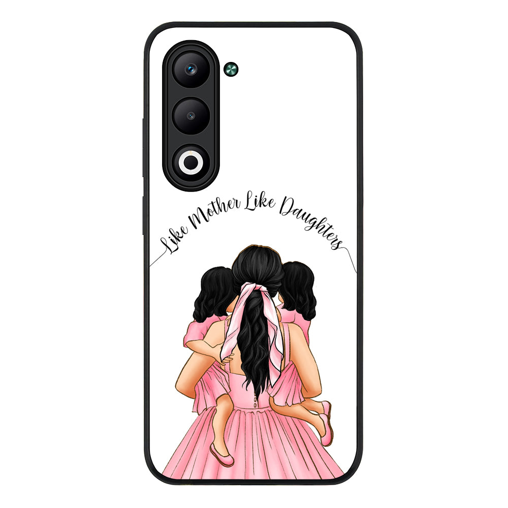 Mother 2 daughters Custom Clipart, Text Phone Case - Oppo