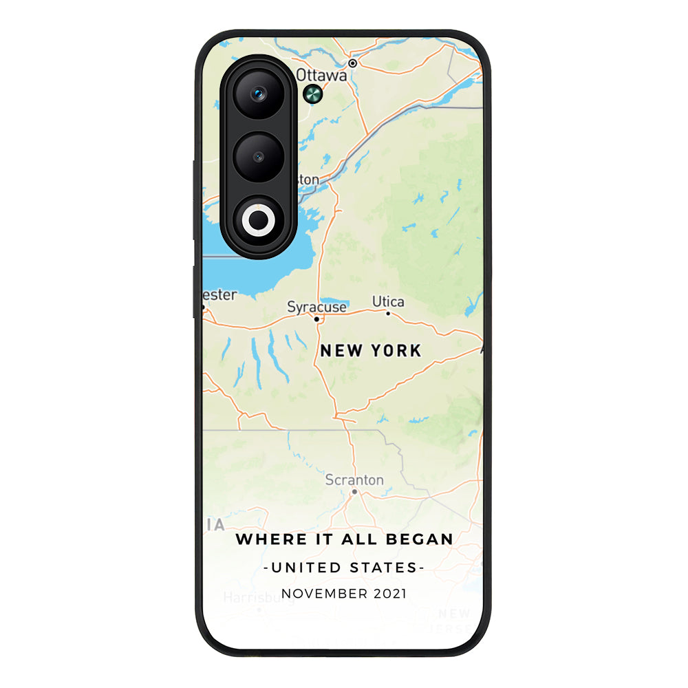 Personalized map, Phone Case - Oppo
