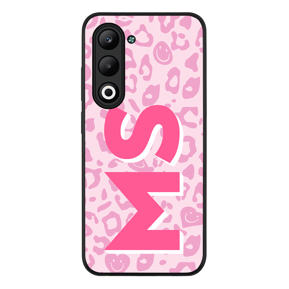 Custom Monogram Initial 3D Shadow Text Seamless Pattern, Phone Case - Oppo