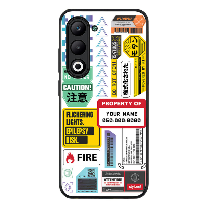 Personalized Name Property of Label Stickers, Phone Case - Oppo