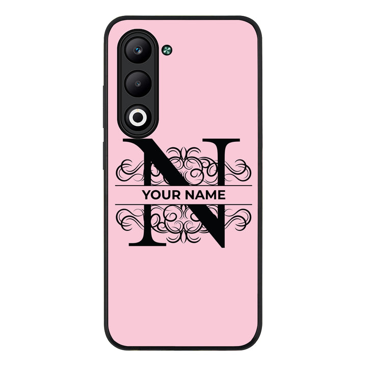 Split Floral Initial Phone Case - Oppo