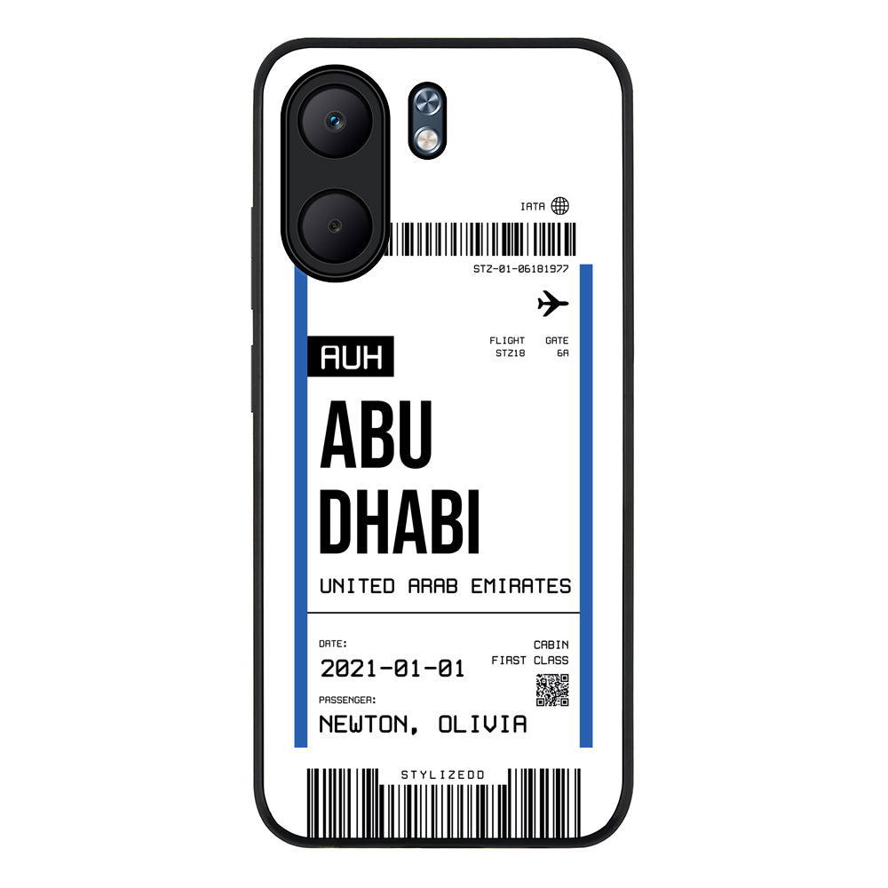 Custom Flight Boarding Pass Ticket Phone Case - Oppo