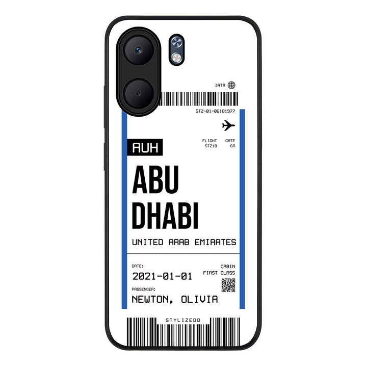 Custom Flight Boarding Pass Ticket Phone Case - Oppo