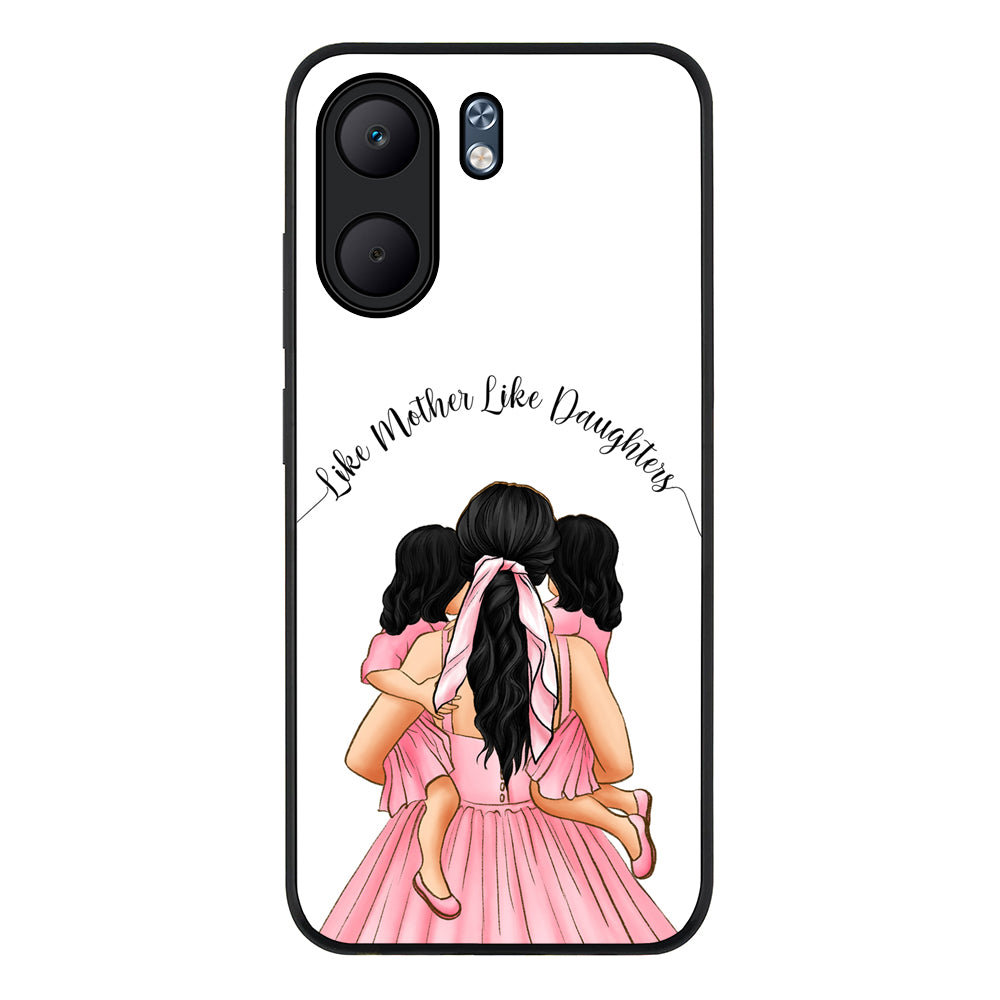 Mother 2 daughters Custom Clipart, Text Phone Case - Oppo