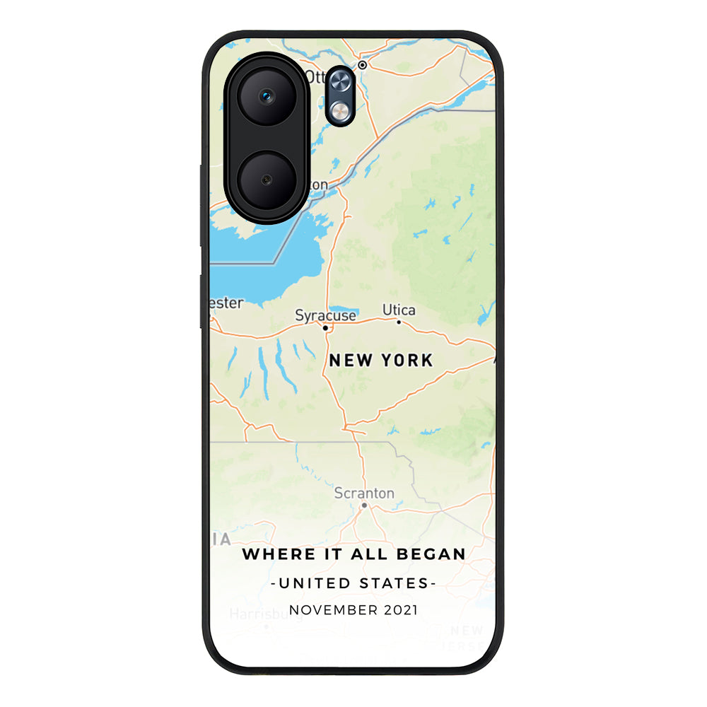 Personalized map, Phone Case - Oppo