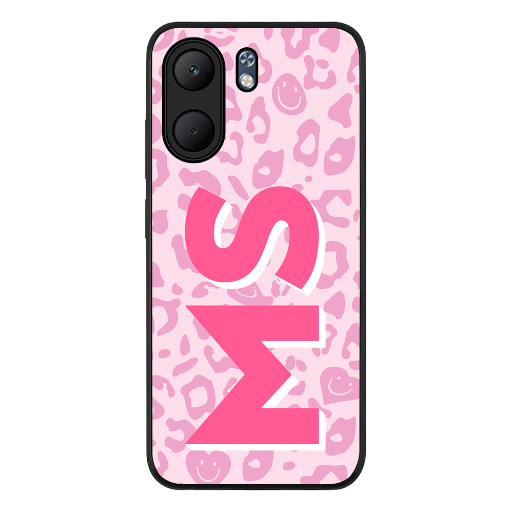Custom Monogram Initial 3D Shadow Text Seamless Pattern, Phone Case - Oppo
