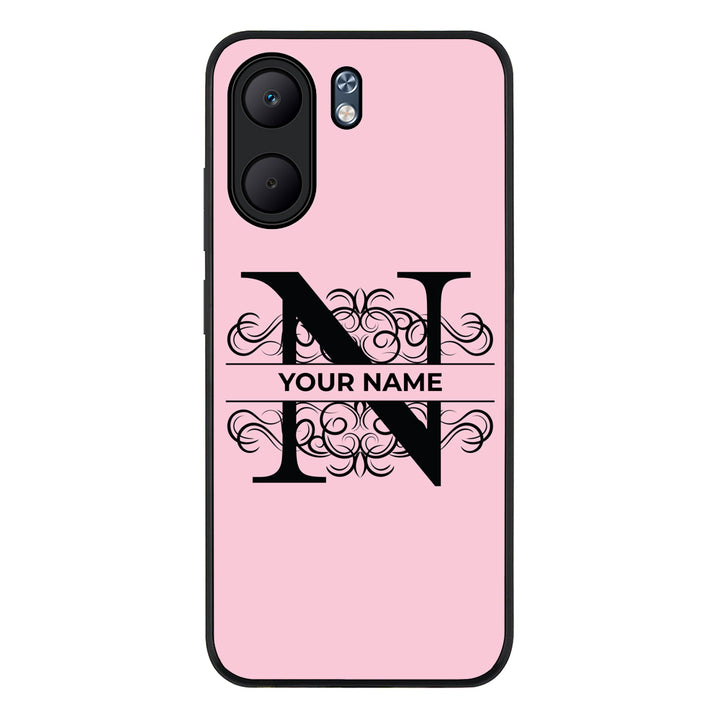 Split Floral Initial Phone Case - Oppo
