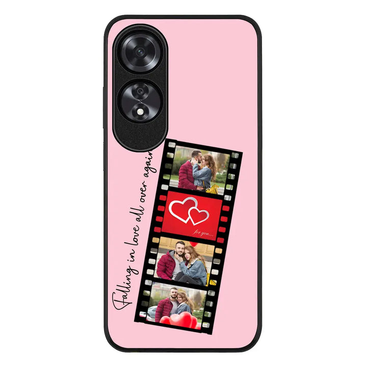 Oppo A60 / Rugged Black Custom Valentine Photo Film Strips, Phone Case - Oppo - Stylizedd.com
