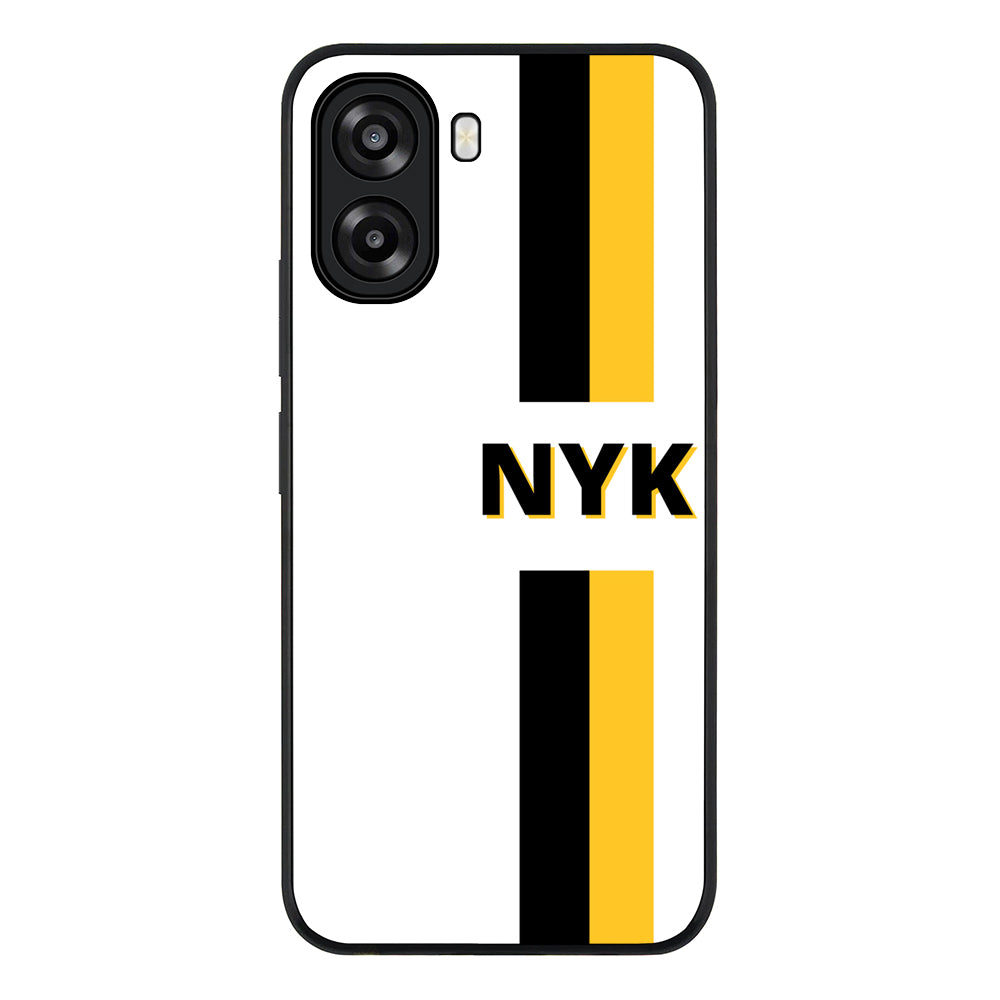 Custom Striped Monogram Phone Case - Oppo