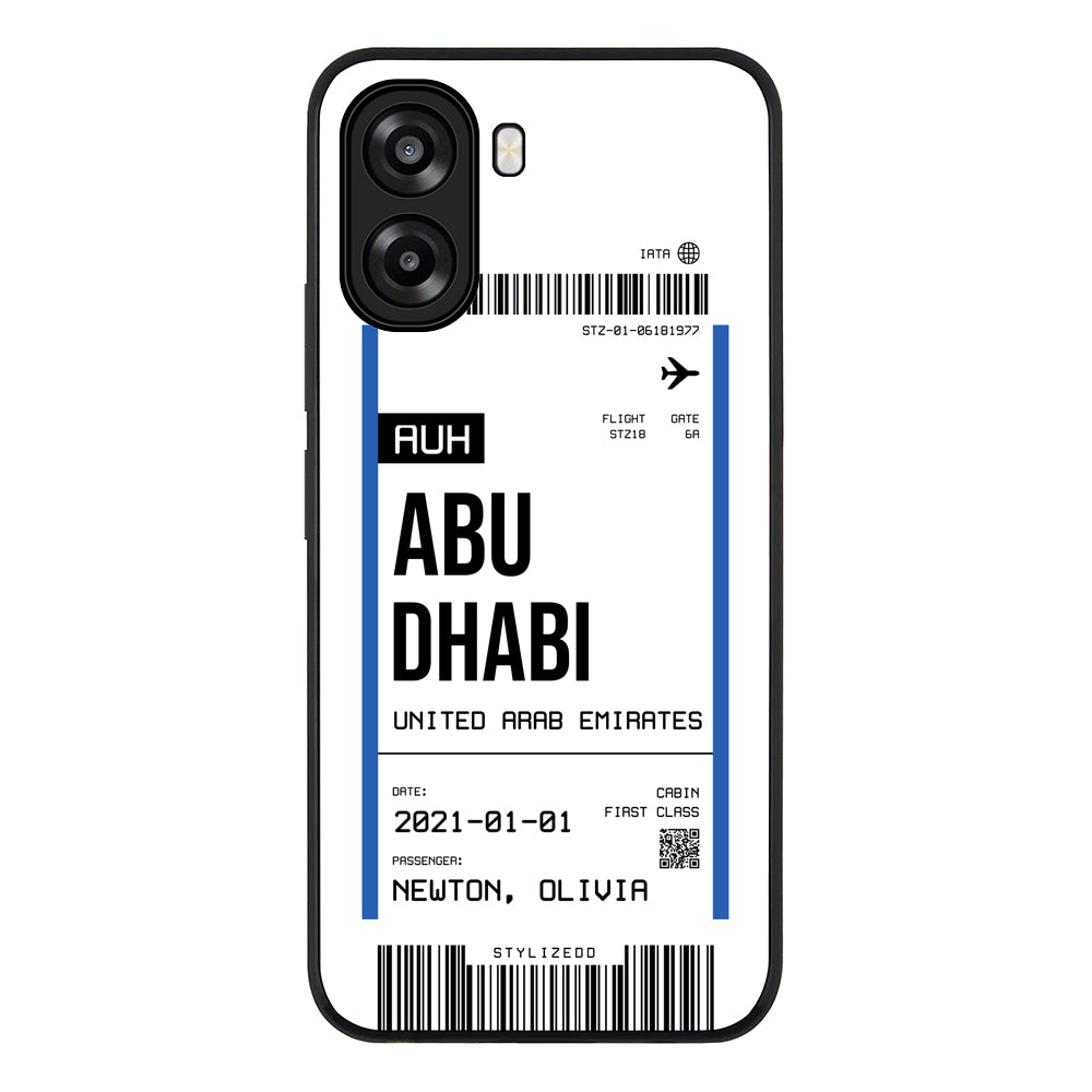 Custom Flight Boarding Pass Ticket Phone Case - Oppo