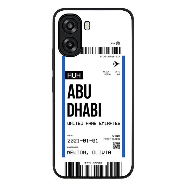 Custom Flight Boarding Pass Ticket Phone Case - Oppo