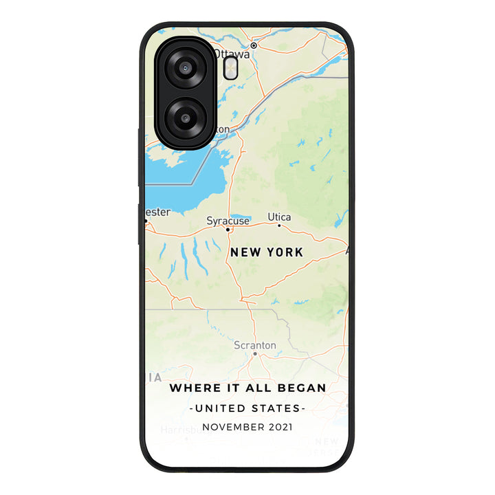 Personalized map, Phone Case - Oppo