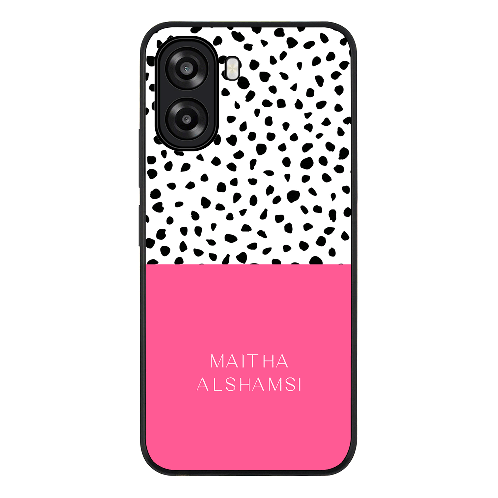 Personalized Text Colorful Spotted Dotted, Phone Case - Oppo