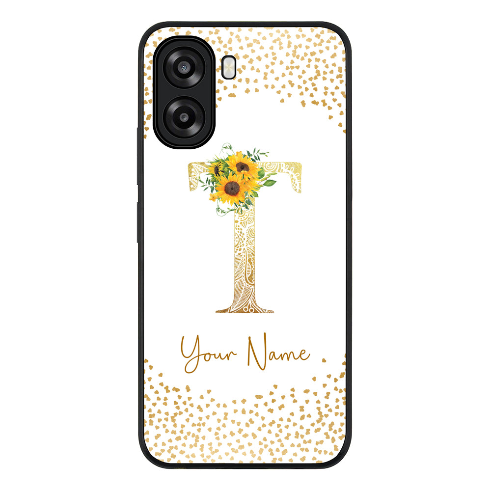 Floral Mandala Initial Phone Case - Oppo