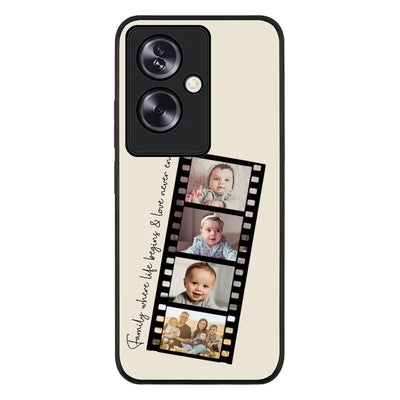 Custom Film Strips Personalised Movie Strip Phone Case - Oppo - A79 5G / Rugged Black - Stylizedd