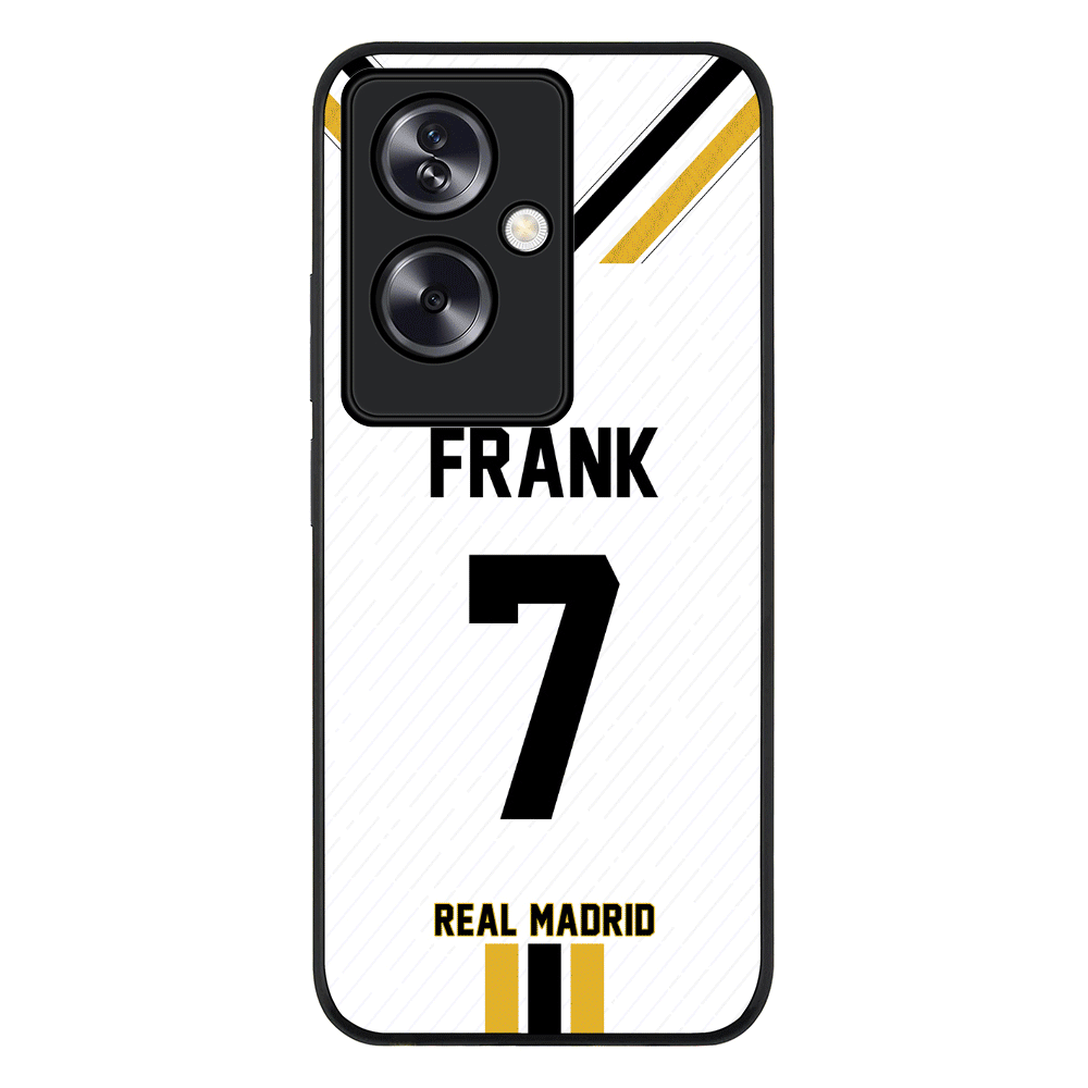Personalized Football Clubs Jersey Phone Case Custom Name & Number - Oppo - A79 5G / Rugged Black -