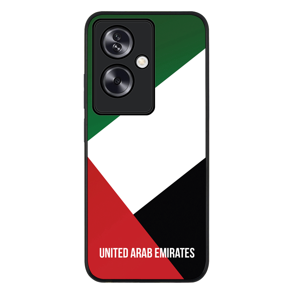 Personalized UAE United Arab Emirates Phone Case - Oppo - A79 5G / Rugged Black - Stylizedd
