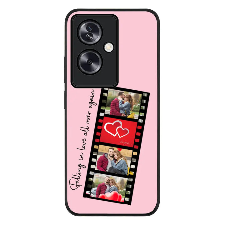 Oppo A79 5G / Rugged Black Custom Valentine Photo Film Strips, Phone Case - Oppo - Stylizedd.com
