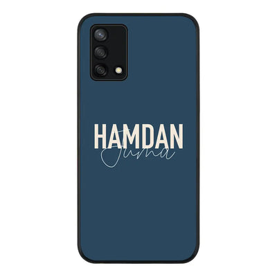 Oppo A95 4G / Oppo F19 Rugged Black Personalized Name Horizontal, Phone Case - Oppo - Stylizedd.com