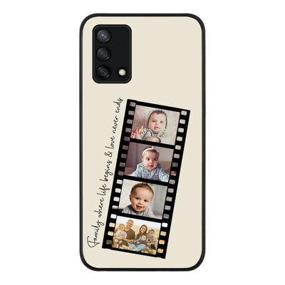 Oppo A95 4G / Oppo F19 Rugged Black Custom Film Strips Personalised Movie Strip, Phone Case - Oppo - Stylizedd.com