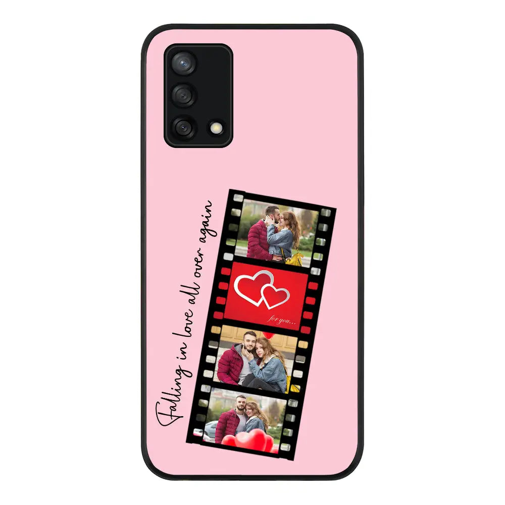 Oppo A95 4G / Oppo F19 / Rugged Black Custom Valentine Photo Film Strips, Phone Case - Oppo - Stylizedd.com