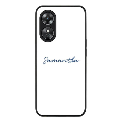 Oppo A97 Rugged Black Custom Text, My Name Phone Case - Oppo - Stylizedd.com