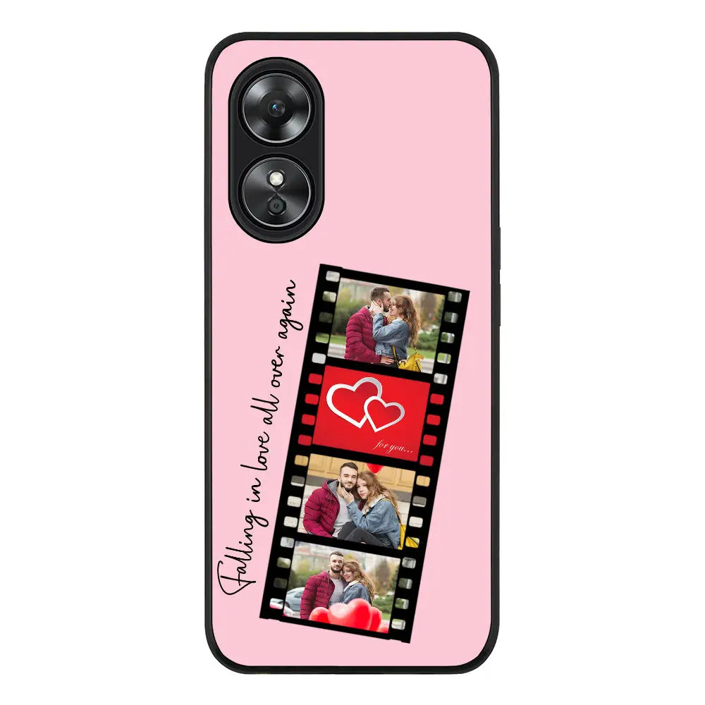 Oppo A97 / Rugged Black Custom Valentine Photo Film Strips, Phone Case - Oppo - Stylizedd.com