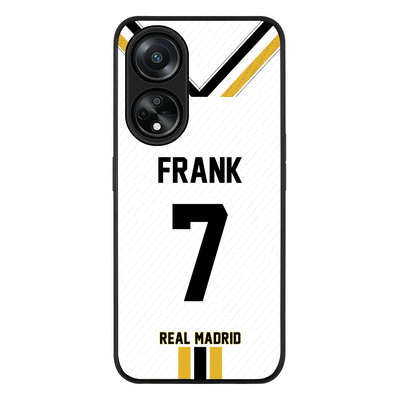 Personalized Football Clubs Jersey Phone Case Custom Name & Number - Oppo - A98 / Rugged Black