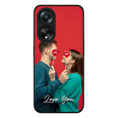 Oppo A98 / Rugged Black Phone Case Custom Photo Valentine, Phone Case - Oppo - Stylizedd