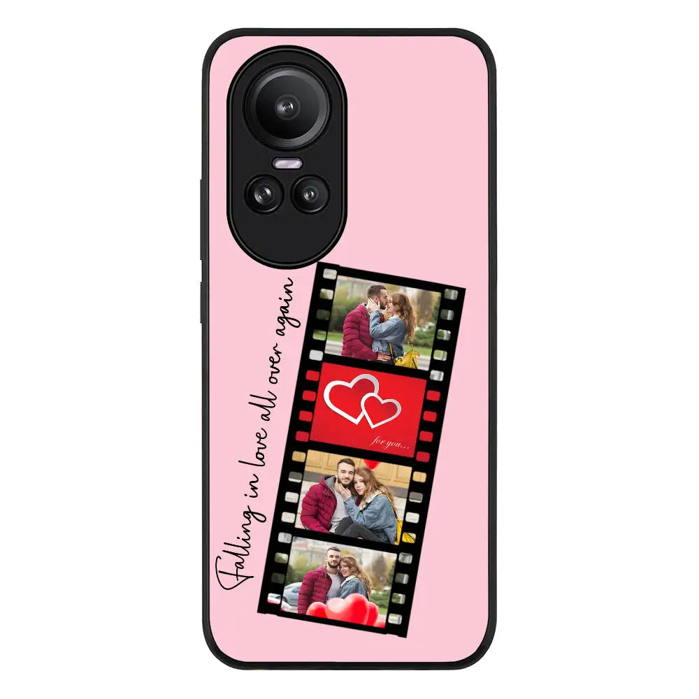 Oppo Reno10 / Oppo Reno10 Pro / Rugged Black Custom Valentine Photo Film Strips, Phone Case - Oppo - Stylizedd.com