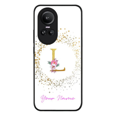 Floral Initial Phone Case - Oppo - Stylizedd