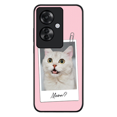Polaroid Photo Pet Cat Phone Case - Oppo - Reno11 F / F25 Pro / Rugged Black - Stylizedd
