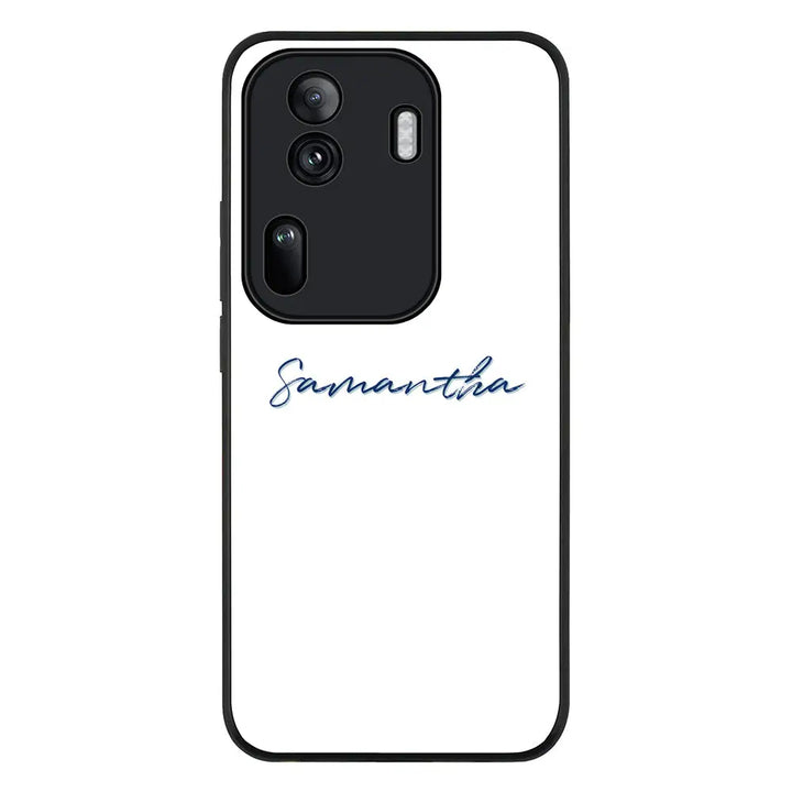 Custom Text My Name Phone Case - Oppo - Reno11 Pro / Rugged Black - Stylizedd