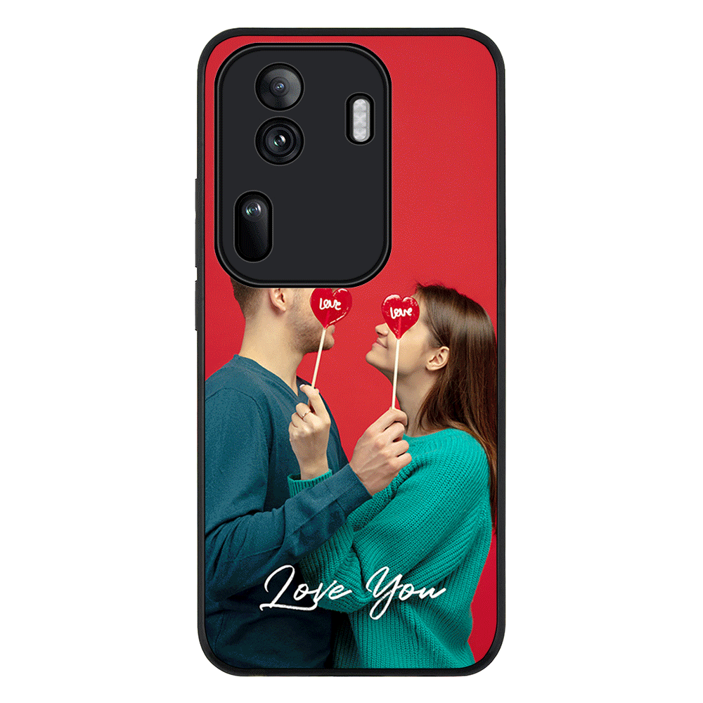 Custom Photo Valentine Phone Case - Oppo - Reno11 Pro / Rugged Black - Stylizedd