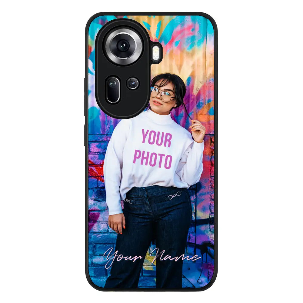 Oppo Reno11 / Rugged Black Custom Photo, My Style Phone Case - Oppo - Stylizedd.com