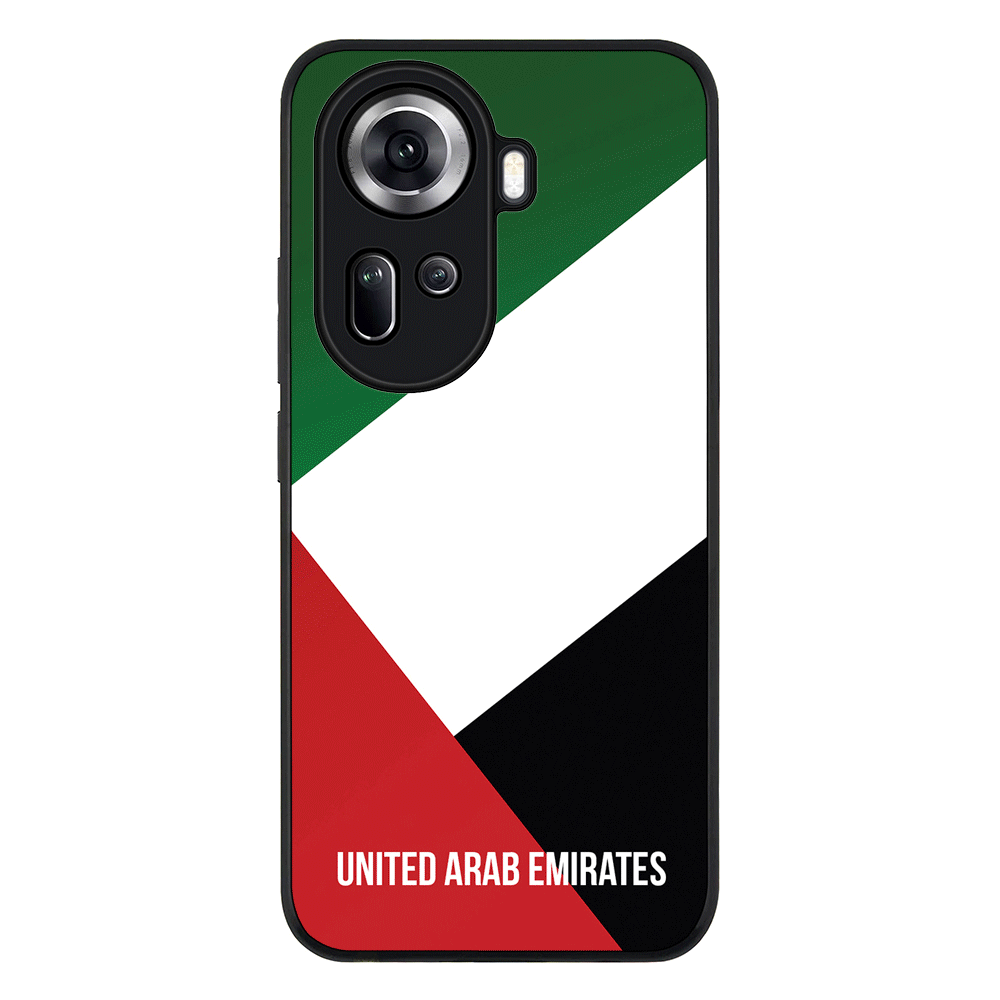 Personalized UAE United Arab Emirates Phone Case - Oppo - Reno11 / Rugged Black - Stylizedd