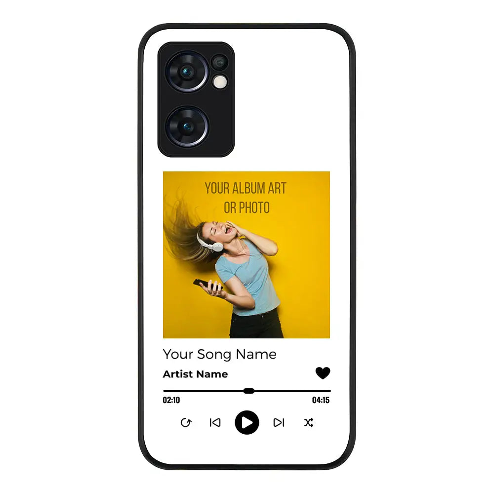 Oppo Reno7 5G / Rugged Black Custom Album Art Phone Case - Oppo - Stylizedd.com