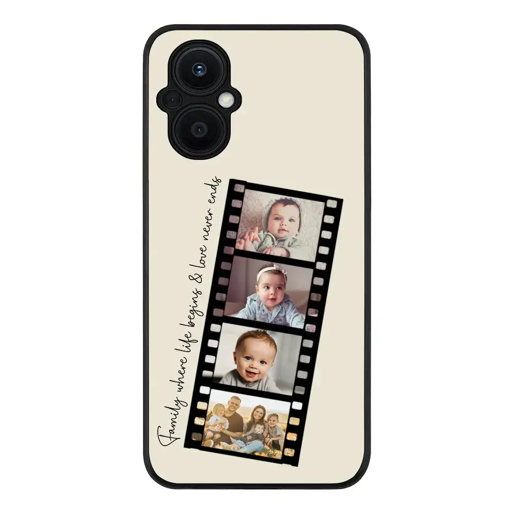 Oppo Reno7 Z Rugged Black Custom Film Strips Personalised Movie Strip, Phone Case - Oppo - Stylizedd.com