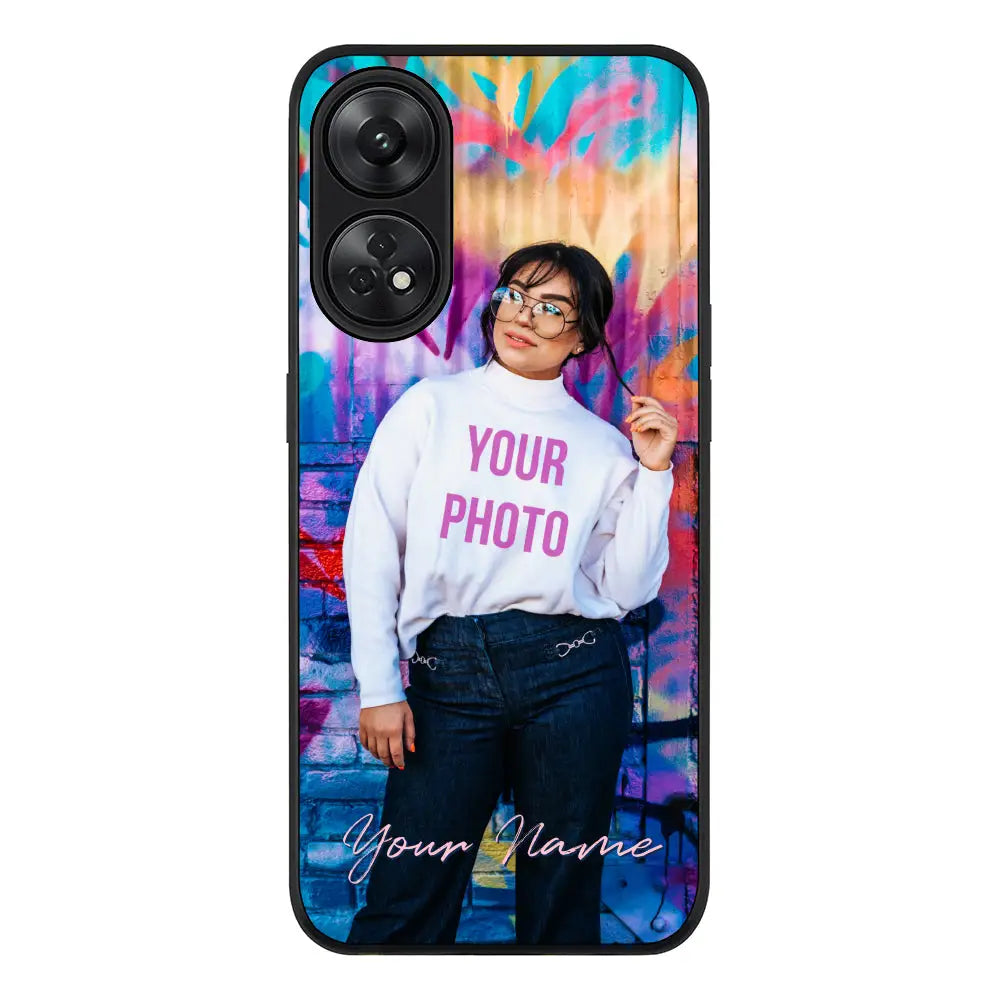 Oppo Reno 8T / Rugged Black Custom Photo, My Style Phone Case - Oppo - Stylizedd.com