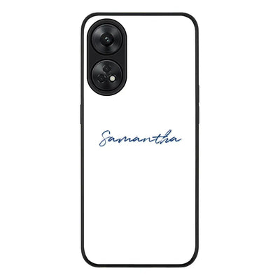 Oppo Reno 8T Rugged Black Custom Text, My Name Phone Case - Oppo - Stylizedd.com
