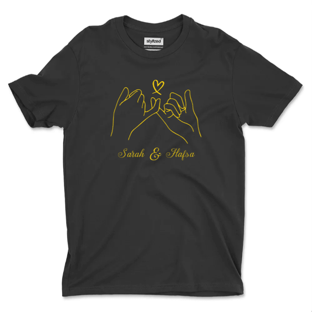 Custom Pinky Promise T - shirt - Classic - Black / XS - T - Shirt