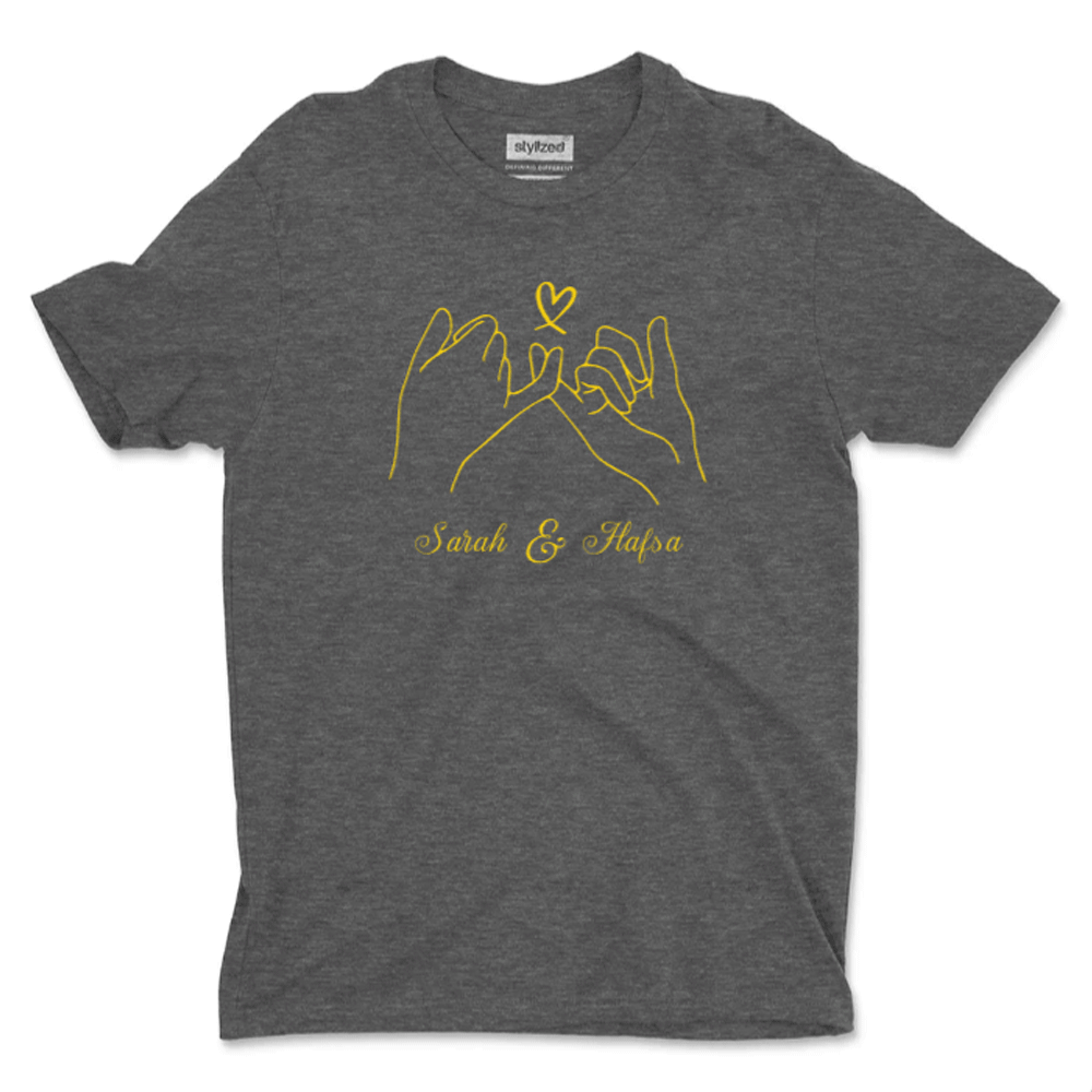 Custom Pinky Promise T - shirt - Classic - Charcoal Grey / XS - T - Shirt