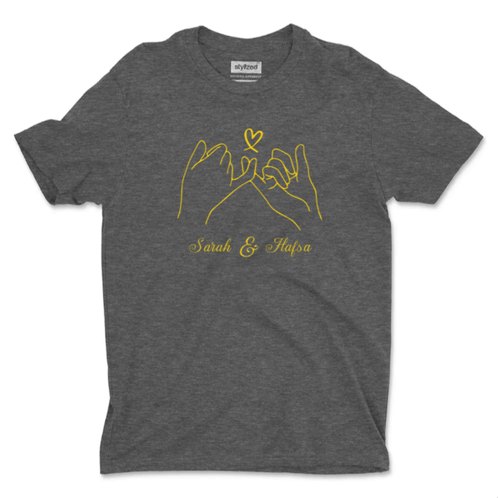 Custom Pinky Promise T - shirt - Classic - Charcoal Grey / XS - T - Shirt