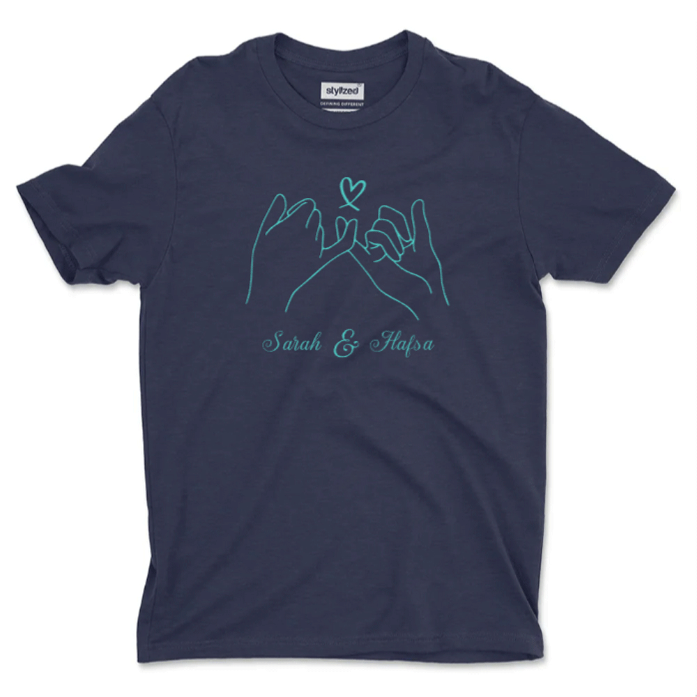 Custom Pinky Promise T - shirt - Classic - Navy Blue / XS - T - Shirt