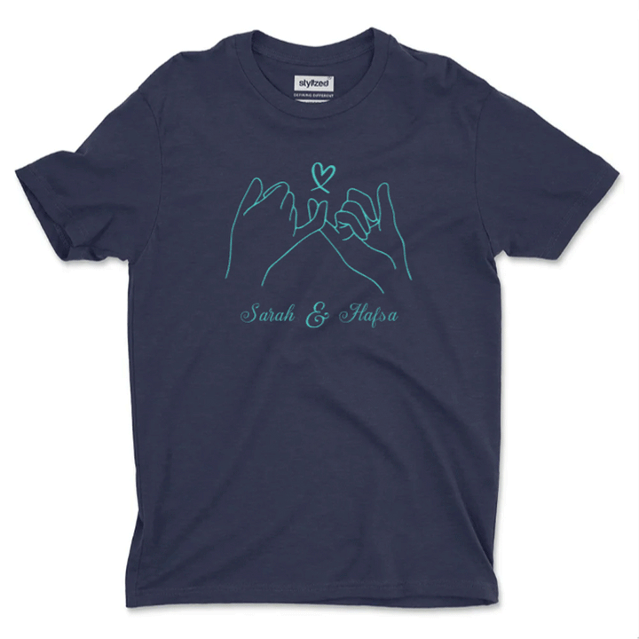 Custom Pinky Promise T - shirt - Classic - Navy Blue / XS - T - Shirt