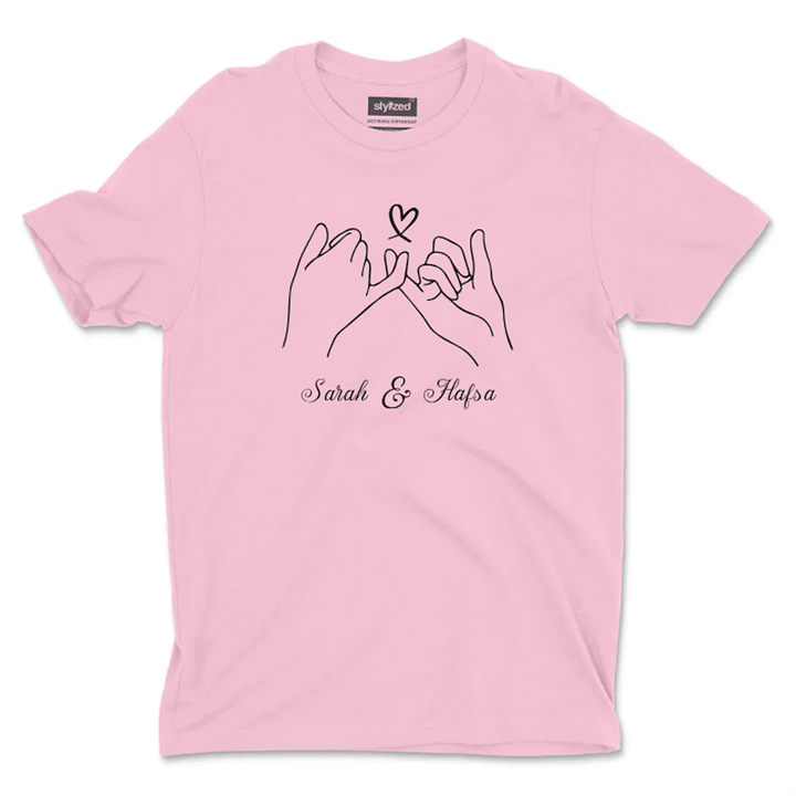 Custom Pinky Promise T - shirt - Classic - Pink / XS - T - Shirt