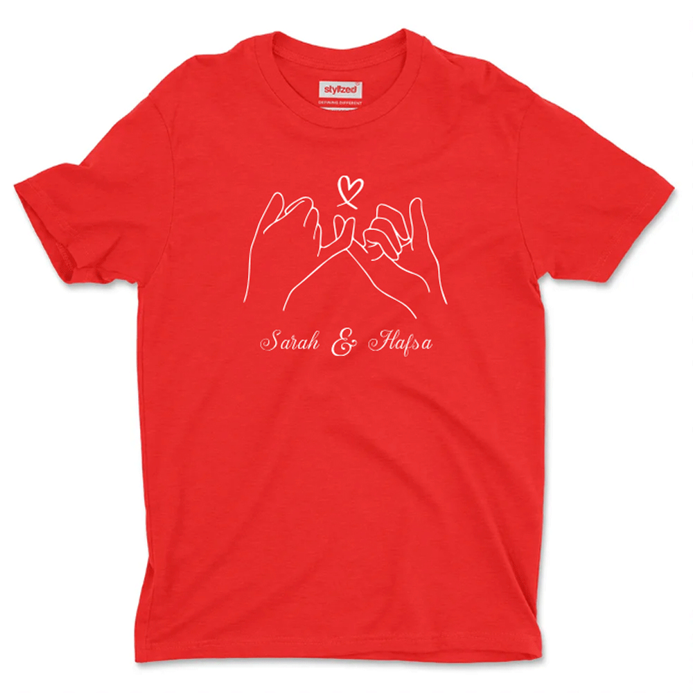 Custom Pinky Promise T - shirt - Classic - Red / XS - T - Shirt